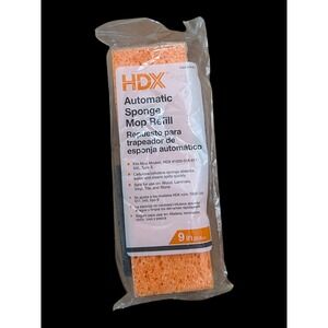HDX Automatic Sponge Mop Refill Type S 9 Inch Orange 1000-018-618 NEW